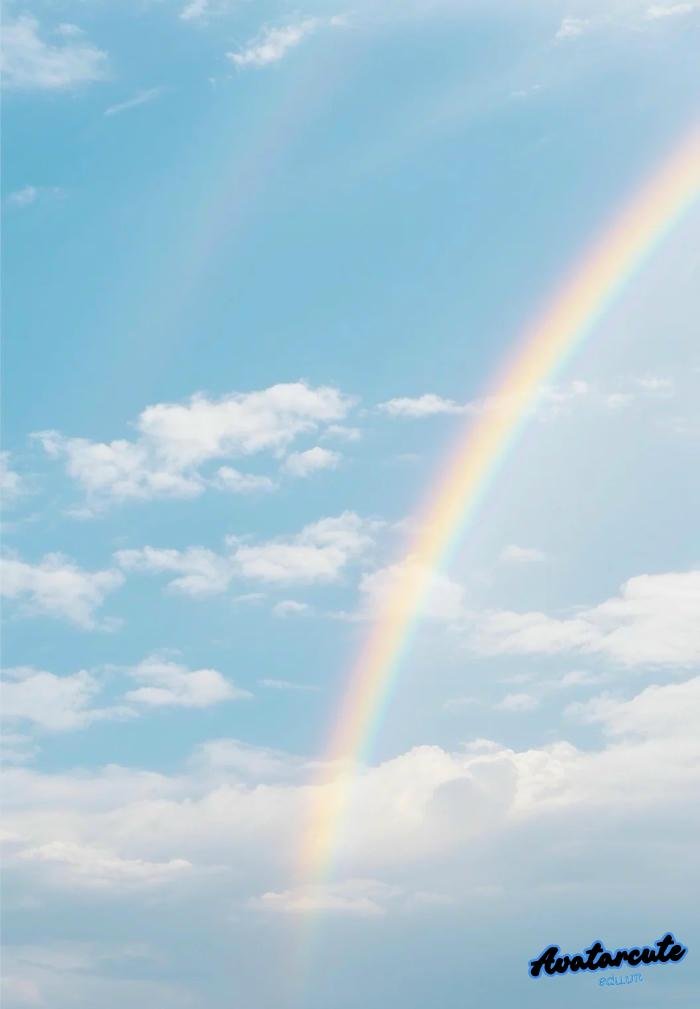 hình nền cầu vồng lung linh 4k