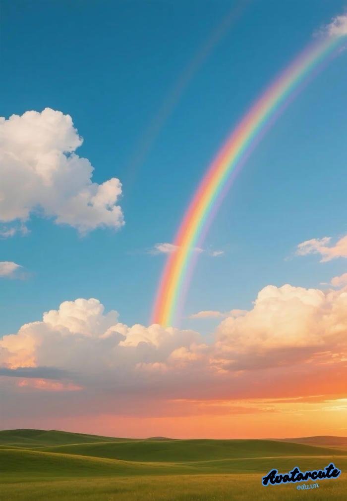 hình nền cầu vồng lung linh full hd