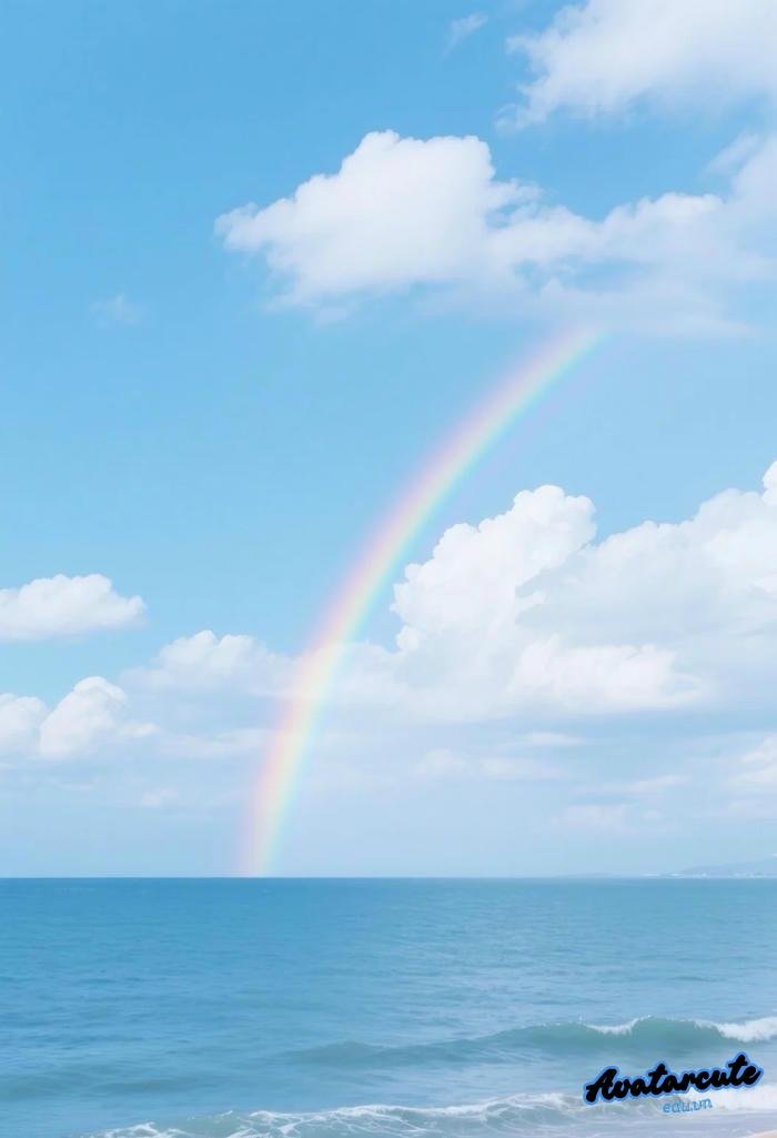 hình nền cầu vồng rực rỡ hd