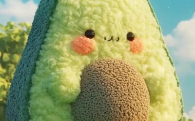 hình nền trái bơ cute nét