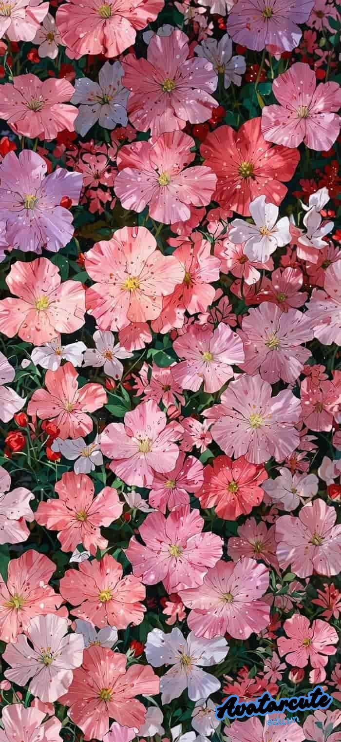 hình nền vườn hoa rực rỡ hd