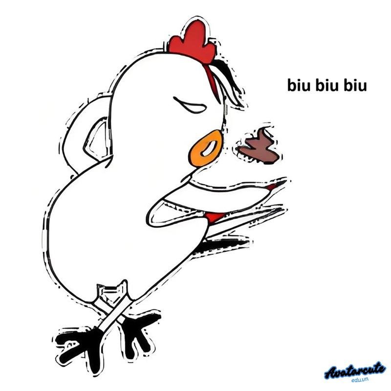 meme gà biu