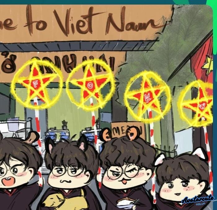 meme hoạt hình ông sao