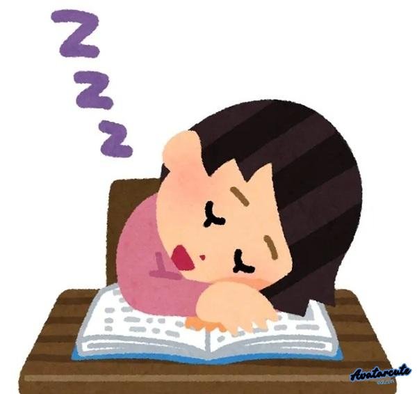 meme học bài ngủ gật