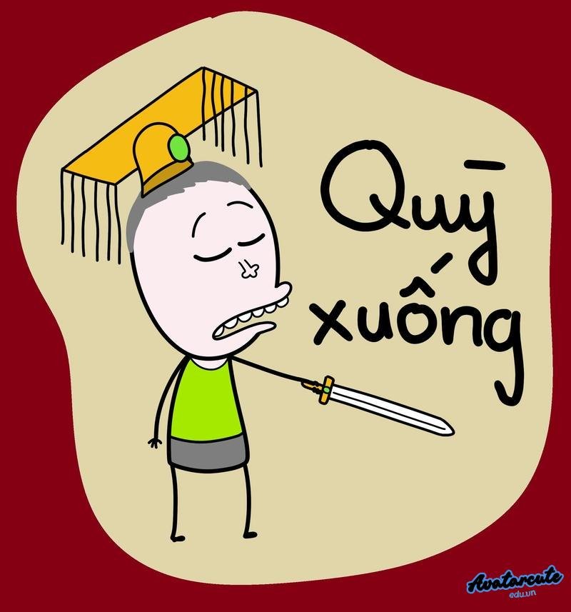 meme hot quỳ xuống