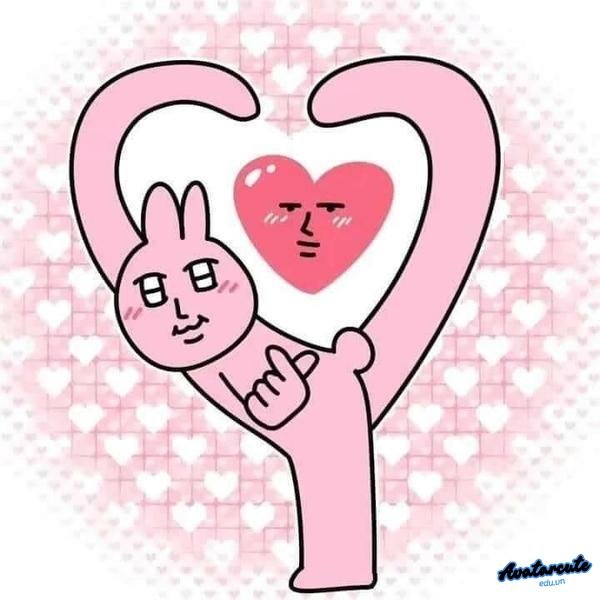 meme thỏ thả tym