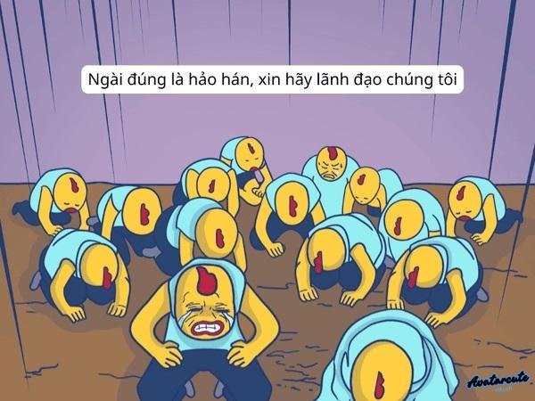 meme xin hảo hán lãnh đạo