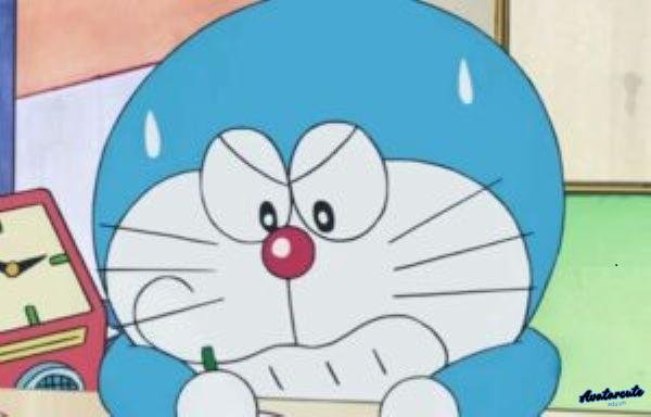 mèo doreamon phải học bài
