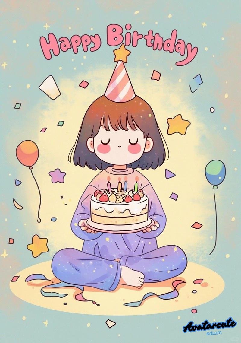 Bộ hình nền happy birthday cuốn hút