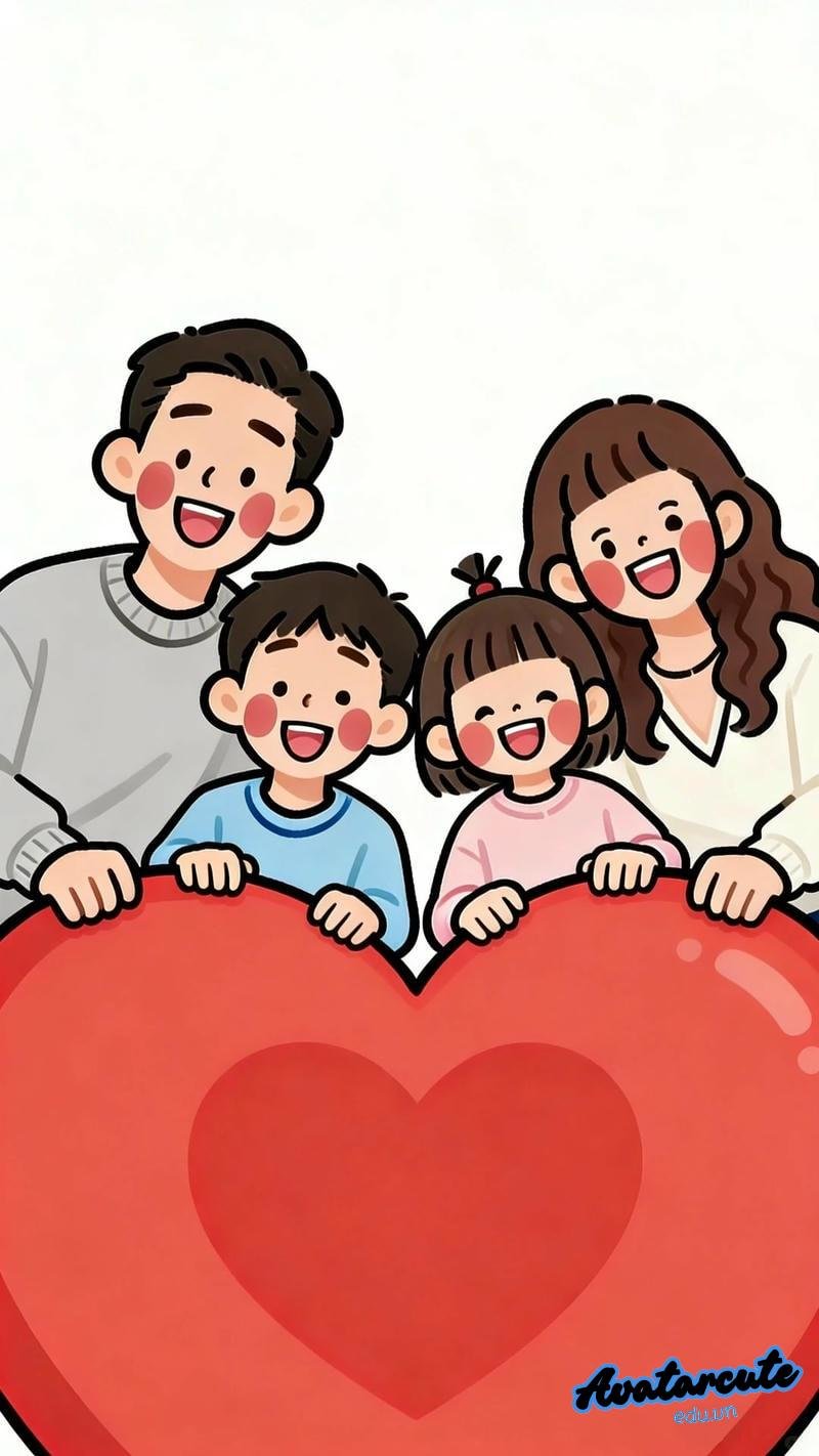 Ngắm hình nền gia đình thu hút