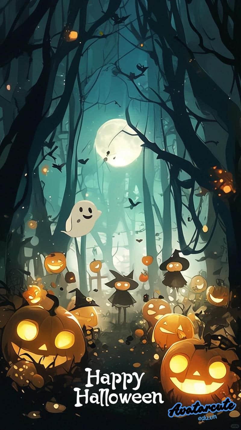 Ngắm hình nền halloween thu hút