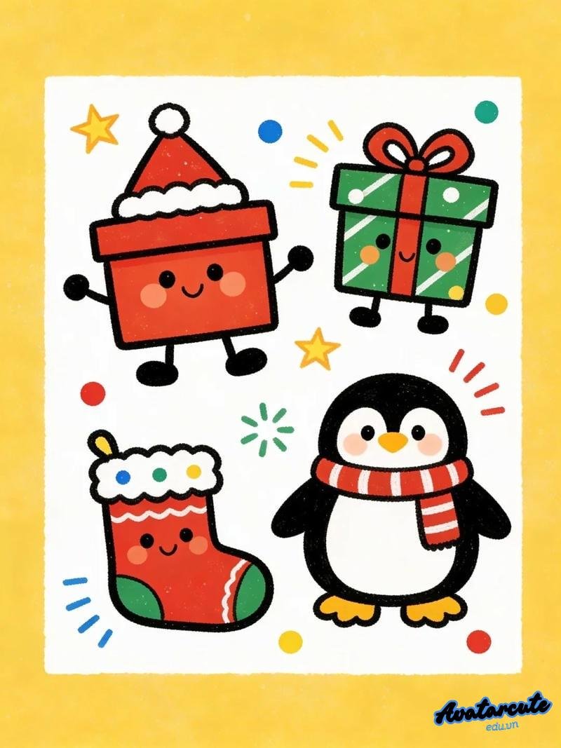 Bộ sưu tập avatar noel chất lượng cao